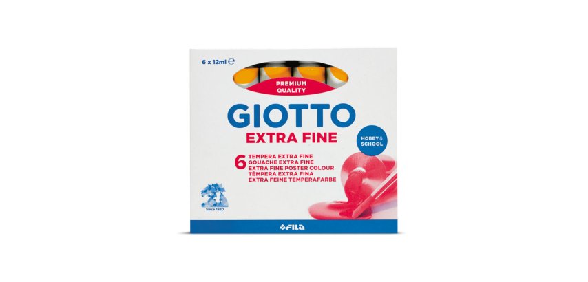 Tempera Tubo 4 - 12ml - giallo scuro - Giotto