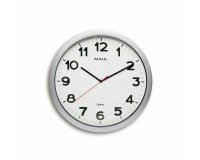 Horloge murale maul step diam. 40cm pile 1.5v aa       fournie coloris argent