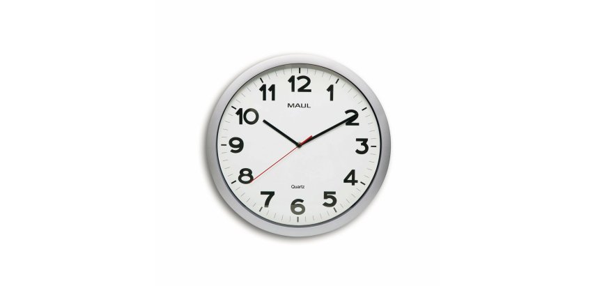 Horloge murale maul step diam. 40cm pile 1.5v aa       fournie coloris argent