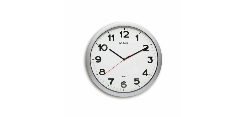 Horloge murale maul step diam. 40cm pile 1.5v aa       fournie coloris argent