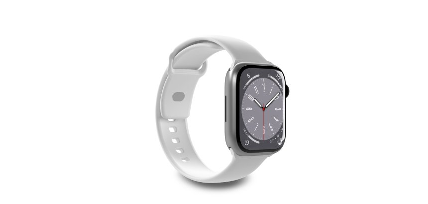 SBS Bracelet pour montre PURO band Apple Watch Blanc- boîtier 42-44-45-49mm