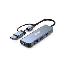 Urban Factory MHC35UF base para portátil y replicador de puertos Alámbrico USB 3.2 Gen 1 (3.1 Gen 1) Type-A Gris