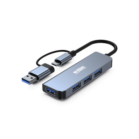 Urban Factory MHC35UF station d'accueil Avec fil USB 3.2 Gen 1 (3.1 Gen 1) Type-A Gris