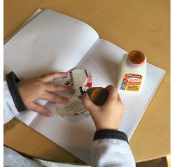 Colle vinylique cléopâtre vinyl'école flacon 80g avec pinceau incorporé