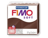Pâte à modeler fimo soft coloris chocolat pain 57g