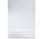 Porte-visuel incliné vertical A6 - Cristal