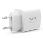 Port Designs 900031EU chargeur d'appareils mobiles Universel Blanc Secteur Charge rapide Intérieure