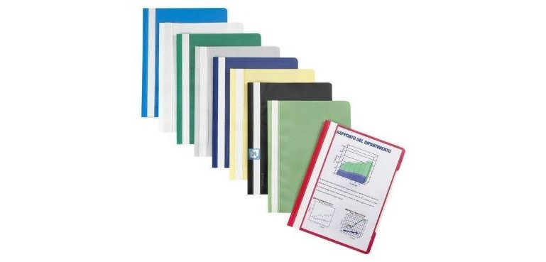 Favorit 100500008 cartellina con fermafoglio Polipropilene (PP) Blu