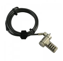 MCL MJ1C99A8LEUNIVCOD câble antivol Noir 2 m