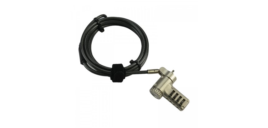 MCL MJ1C99A8LEUNIVCOD câble antivol Noir 2 m