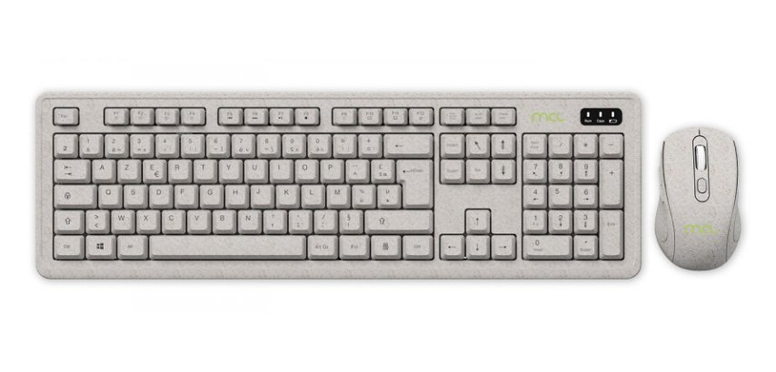 MCL MP3B99AACK2012BIW clavier Souris incluse Universel RF sans fil AZERTY Français Beige