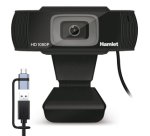 Hamlet HWCAM1080-CX webcam 2 MP 1920 x 1080 Pixel USB Nero