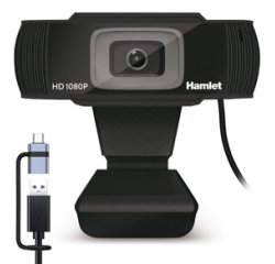 Hamlet HWCAM1080-CX webcam 2 MP 1920 x 1080 Pixel USB Nero