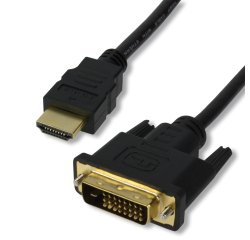 MCL Cable HDMI / DVI-D (24+1) 2.0 m 2 m Noir