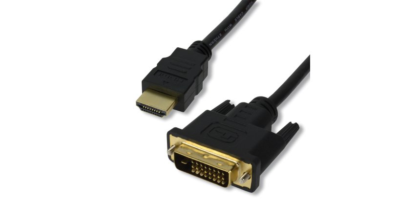 MCL Cable HDMI / DVI-D (24+1) 2.0 m 2 m Noir