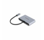 DICOTA D32064 station d'accueil Tablette/Smartphone/ordinateur portable Argent