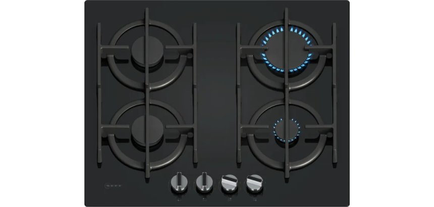 NEFF Plaque gaz T26PIP4S0, N 70, FlameSelect, Verre trempé