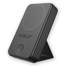 Celly MAGPBW10000BK batería externa 10000 mAh Cargador inalámbrico Negro