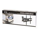 LINK Staffa A Muro Per Tv Fino A 40 Kg, Da 37 A 70" Fino A Vesa 400X600 Con 3 Snodi Orientamento Alto/Basso 5-10° Orientamento Laterale 45°
