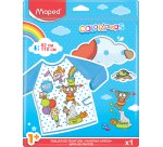 Tablier peinture maped enfant qualite sup manches longues   souple et impermeable de 18   mois a 5 ans