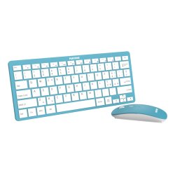 Pantone PT-KB09G1 keyboard Mouse included Home RF Wireless QWERTY Italian Blue