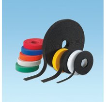 Panduit Hook & Loop Cable Tie, 15' roll, Black fascetta Nylon Nero