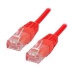 MCL Cable RJ45 Cat5E 0.5 m Red câble de réseau Rouge 0,5 m U/UTP (UTP)