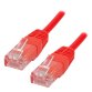 MCL Cable RJ45 Cat5E 0.5 m Red câble de réseau Rouge 0,5 m U/UTP (UTP)