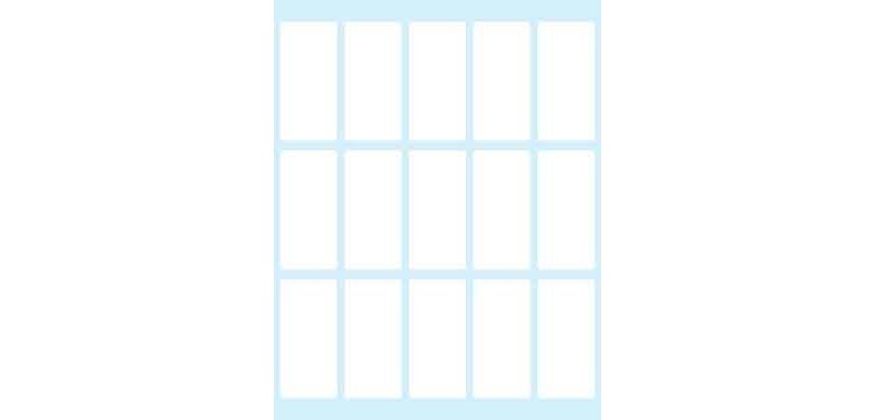 Tico E-4622 self-adhesive label Rectangle Permanent White 150 pc(s)