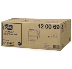 Essuie-mains tork advanced blanc 2 plis 150 m x 21 cm pour distributeur matic h1 lot 6