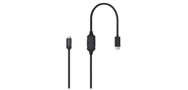 Belkin F2CD001B06-E adaptador de cable de vídeo 1,8 m DisplayPort HDMI Negro