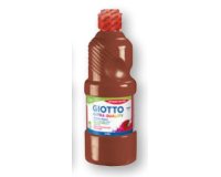 Gouache giotto flacon 500ml coloris marron