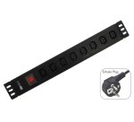 WP WPN-PDU-G05-08 prolunghe e multiple 2 m 8 presa(e) AC Nero