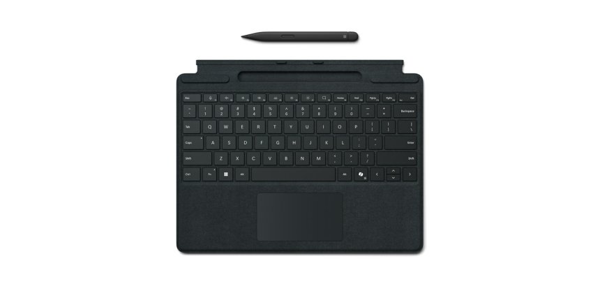Microsoft Surface Pro Keyboard w/ Slim Pen QWERTY Anglais Microsoft Cover port Noir