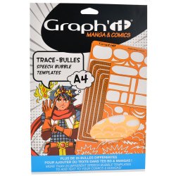 Le trace bulle GRAPH'IT, accessoire innovant pour tracer des bulles de manga - Modèle B