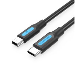 Vention Cable USB 2.0 Tipo-C COWBG/ USB Tipo-C Macho - MiniUSB Macho/ 1.5m/ Negro