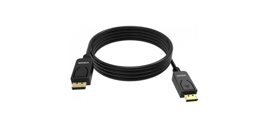 Vision TC 2MDP8K/BL câble DisplayPort 2 m Noir