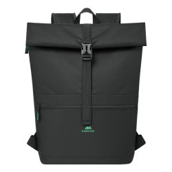 Rivacase Gremio zaino City backpack Nero Poliestere, Polietilene tereftalato riciclato (rPET)