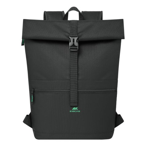 Rivacase Gremio zaino City backpack Nero Poliestere, Polietilene tereftalato riciclato (rPET)