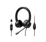 Port Designs 901605 casque Avec fil Arceau USB Type-A Noir