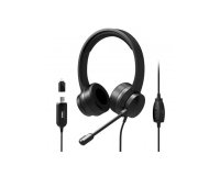 Port Designs 901605 casque Avec fil Arceau USB Type-A Noir