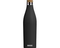 SIGG Meridian Black Uso quotidiano 700 ml Bamboo, Acciaio inox Nero