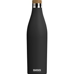 SIGG Meridian Black Uso quotidiano 700 ml Bamboo, Acciaio inox Nero
