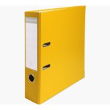 Classeur à levier polypropylène dos de 75mm - Jaune