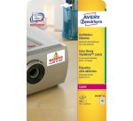 Etichette adesive extra strong L6140 - in poliestere - laser - permanenti - 45,7 x 25,4 mm - 40 et/fg - 20 fogli - bianco - Avery