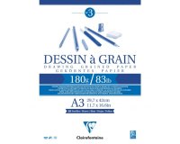 Dessin à Grain bloc collé 30F A3 180g