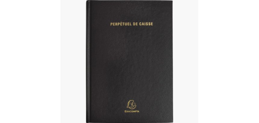 Agenda bureau 14,8x21 cm Caisse Perpétuel Journalier - Noir