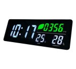 Horloge led murale ou a poser avec capteur co2, temperature et humidite 37,5x4x3,8c,