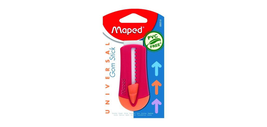 Maped Gom Stick Universal gomma per cancellare Arancione, Rosso 3 pz