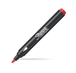 Marqueur sharpie creatif pointe ogive trait 2,5mm      encre acrylique coloris rouge